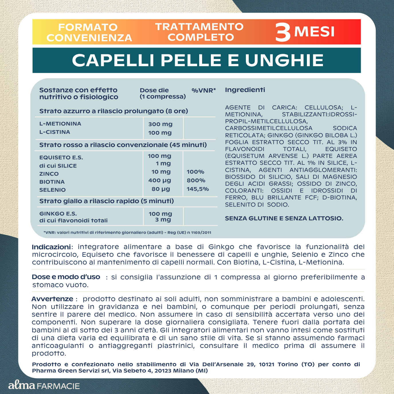 CAPELLI PELLE UNGHIE MAXI FORMATO