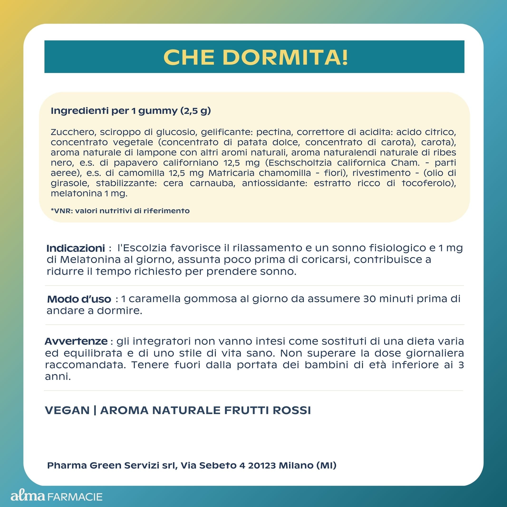 CHE DORMITA 90 GUMMIES