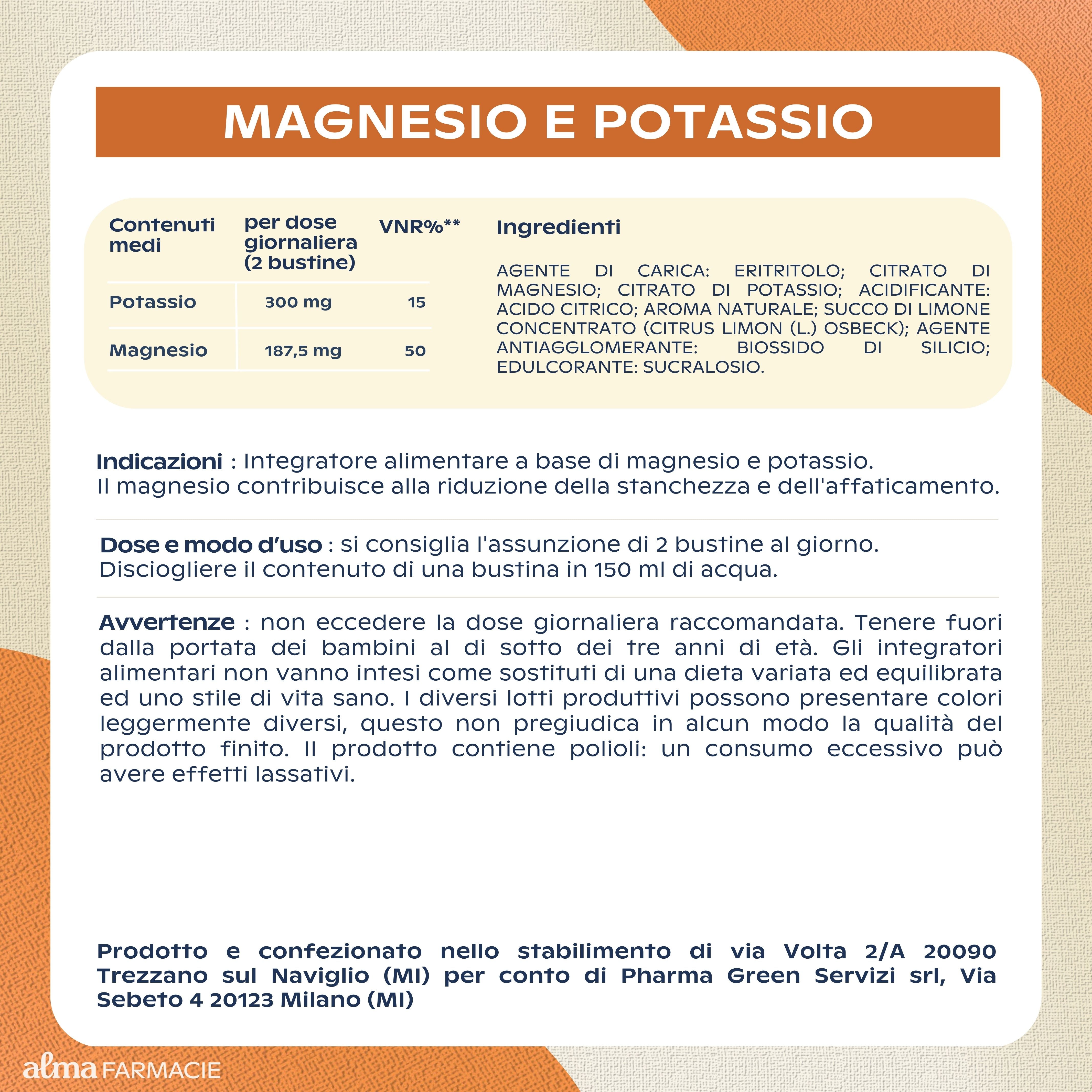 MAGNESIO E POTASSIO