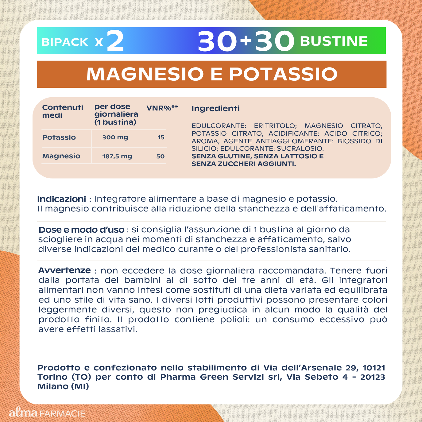 MAGNESIO E POTASSIO MAXI FORMATO