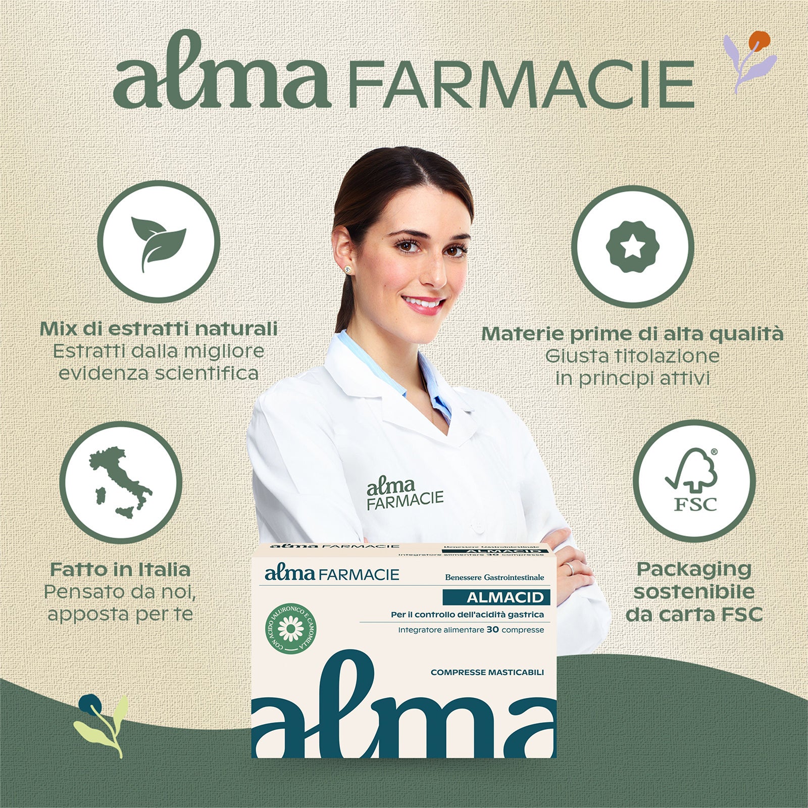ALMACID ACIDITÀ COMPRESSE