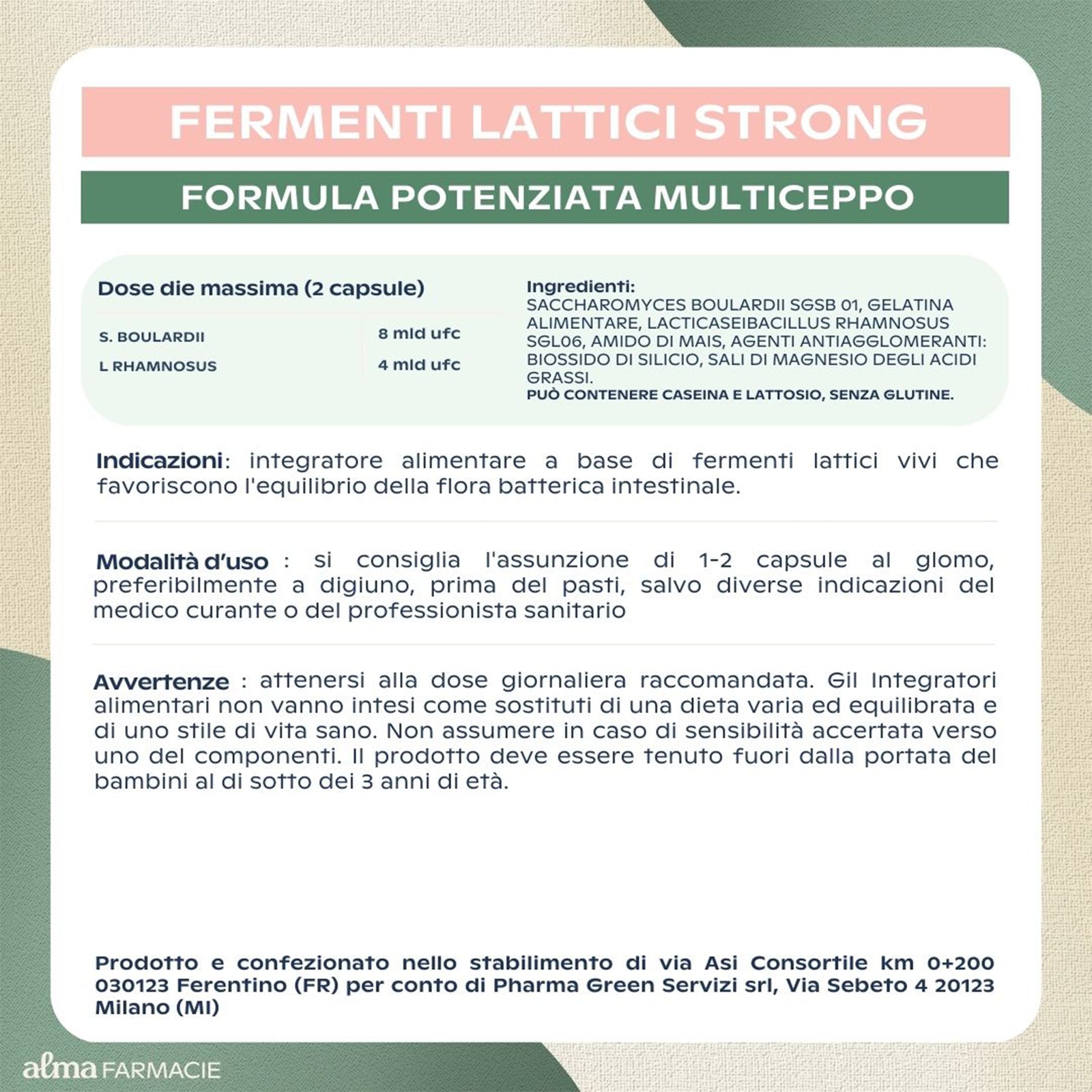 FERMENTI LATTICI STRONG